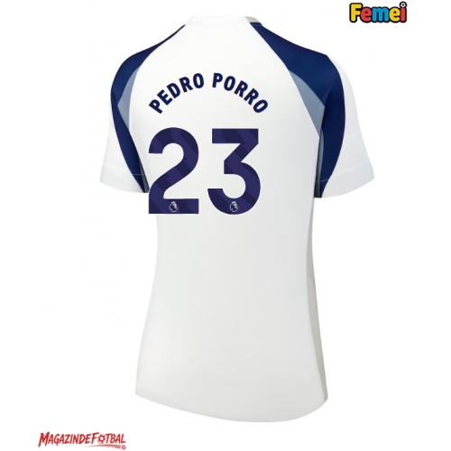 Tottenham Hotspur Pedro Porro #23 Tricou Fotbal Replică 2025-26 Femei Acasa Tottenham Hotspur Pedro Porro #23 Tricou Fotbal Replică 2025-26 Femei Acasa